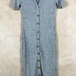 SheIn Gray Button-Front Midi Dress NEW Size Small (4) Photo 0