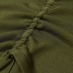 Mango  WOMEN Ruched Short‎ Sleeve Square Neck Cropped Tee - Size M - Green - NWT Photo 10