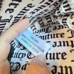 Juicy Couture Black Grey Faux Leather Signature Print Heart Shaped Wristlet Bag Photo 9