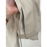 ZARA  Faux Leather Super High Rise Slim Flare Pants Slit Size 2 34 Long Beige Photo 10