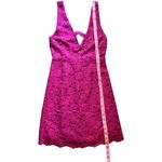ZARA  Women's Flower Lace Pink Sleeveless Dress Sz S Photo 4