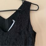 Laura Ashley Vintage Laura Ashely Black Lace Sleeveless V-neck Maxi Cocktail Dress Size 6 Photo 3