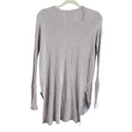 Free People  Ventura Waffle Thermal Oversized Tunic Top Gray S Photo 6