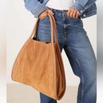 ASOS tan faux suede large tote bag Photo 2