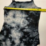 American Eagle  Bodysuit Soft Sexy T Black White Tie Dye Snap Closure Sz S Photo 1