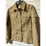 Jones New York Jacket Womens Small Brown Stretch Pockets Cotton Blend … Photo 6