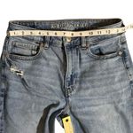 American Eagle  Mom Jeans Womens Size 6 Regular Stretch Light Wash Denim Boho Photo 8