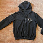 Brandy Melville  Black Full Zip Hooded Windbreaker California Malibu Unisex Photo 0