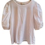 Anthropologie  Eri + Ali White Puff Sleeve Top Photo 0