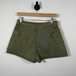 Veronica Beard NWOT Mallory High Rise Cargo Shorts in Olive Green 28 Photo 7