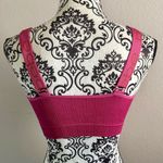 Bebe Pink Logo Seamless Ribbed Sport Bra Photo 4