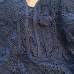 Becca crochet navy 0x 14-16 lots of boob support flattering extraordinary detail Photo 1