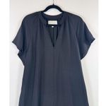 Brochu Walker Womens Dress Black The Seda Flutter Mini V Neck A Line Medium Photo 6