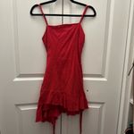 Oh Polly  Red Wrap Dress Size US6 / UK10 Photo 3
