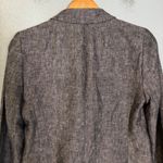 J.Crew  Women's One‎ Button Linen Blazer Gray Size 4 Office Business Preppy Photo 6