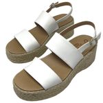 Dr. Scholls “Delaney” Espadrille Platform White Wedge Sandal Women’s Size 10M Photo 3
