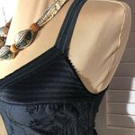 Free People  Poly Organza Maxi Dress Fit & Flare Striped Pleated Multicolor sz M Photo 11