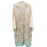 World Market Robe Duster Women S/M Ombre Floral Kimono Boho Bohemian Belted Long Brown Size undefined Photo 2