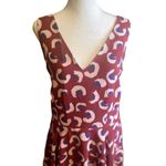 Elle Sasson Maroon Abstract Print V Photo 1