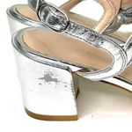 Stuart Weitzman Twistie Block Heel in Silver Size 6 Photo 11