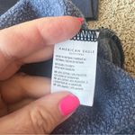 American Eagle Vintage  Malibu Sweatshirt Size Large Denim Blue Fleece R9 Photo 3