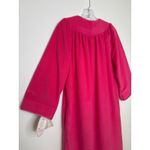 American Vintage NWT Vintage Evelyn Pearson Vel de Roi Velour Robe Pink USA Made snap front Large Photo 8