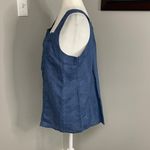 Sundance  womens blue cotton tank size Medium eyelet crochet boho Photo 1