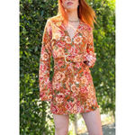 Show Me Your Mumu Outlaw Long Sleeve Dress in Garden Harvest Denim M NWT Photo 1