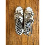 Fly London  Sandals Womens Size 36 EU Beige Leather Wedge Platform Buckle P155503 Photo 6