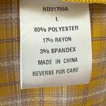 Lumiere Checkered Mini Dress Yellow Women’s Sz L Size L Photo 4