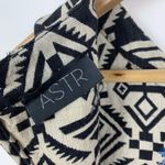 ASTR  Aztec Print Black And Tan Open Back Dress Photo 4