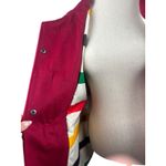 Pendleton  Wool Red Peacoat Toggle Coat New With Tags XXL Striped Interior Hooded Photo 7