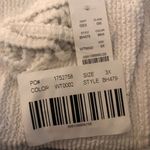 J.Crew  Scrunchie Sweetheart Bikini Top Halter Removable Strap Textured White 3X Photo 3