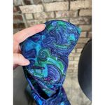 skirt set short sleeve Blouse swing skirt floral green blue purple Size L Photo 15