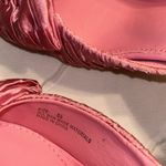 Lulus  Rose Pink Satin Textured Bow High Heel Mules(Size 6.5) Photo 5