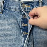 AGOLDE  Parker Long Denim Shorts Women’s Size 30 Swapmeet Distressed High Rise Photo 8