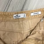 Hollister  Women's Khaki Corduroy Ultra High Rise Front Zip Skirt Sz 0 Photo 1