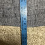 J Jill Love Linen Shirt Women Medium Tall LS Blue Chambray Cinch Tie Waist Top Photo 5