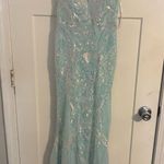 Dillard's  Prom Dress Sparkly Blue Photo 0