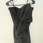 Keepsake Love Light Black Formal Wide Leg Ruffle Dot Jumpsuit Romper Size XS Photo 1