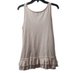 J.Crew J.‎ Crew Tank Top XS Pink Ruffled With Flower Photo 1