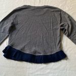 J.Crew Gray Ruffled Long Sleeve Sweatshirt Photo 7
