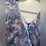 Tobi Blue Floral Organza Double Ruffle Sleeve & Neckline Mini Dress - S Photo 5