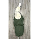 Mustard Seed ‎ Women's Green Linen Romper Size Small Summer Casual Sleeveless Photo 1