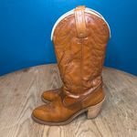 Vintage Dingo ACME Heeled Western Cowboy Boots Brown Faux Leather Womens 7.5 Photo 3