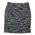 Max Studio Women’s  Black White Elastic Waist Tweed Pull On Skirt Small Photo 0