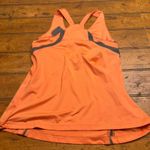 Reebok  Orange Athletic Tank Top Women's Performance Racerback Gym Workout Photo 3