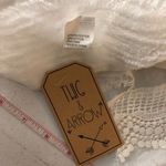 Twig & Arrow Poncho Swim Cover Thin Knit Fringe Crochet White OS Size undefined Photo 5