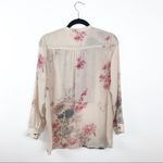 Soft Surroundings  romantic floral velvet‎ blouse Photo 4