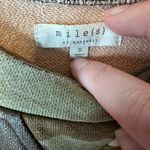 Madewell Miles Green Camo Crew Neck Sweatshirt Size Small Photo 4